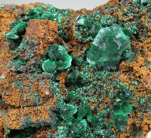 Malachite after azurite - after,